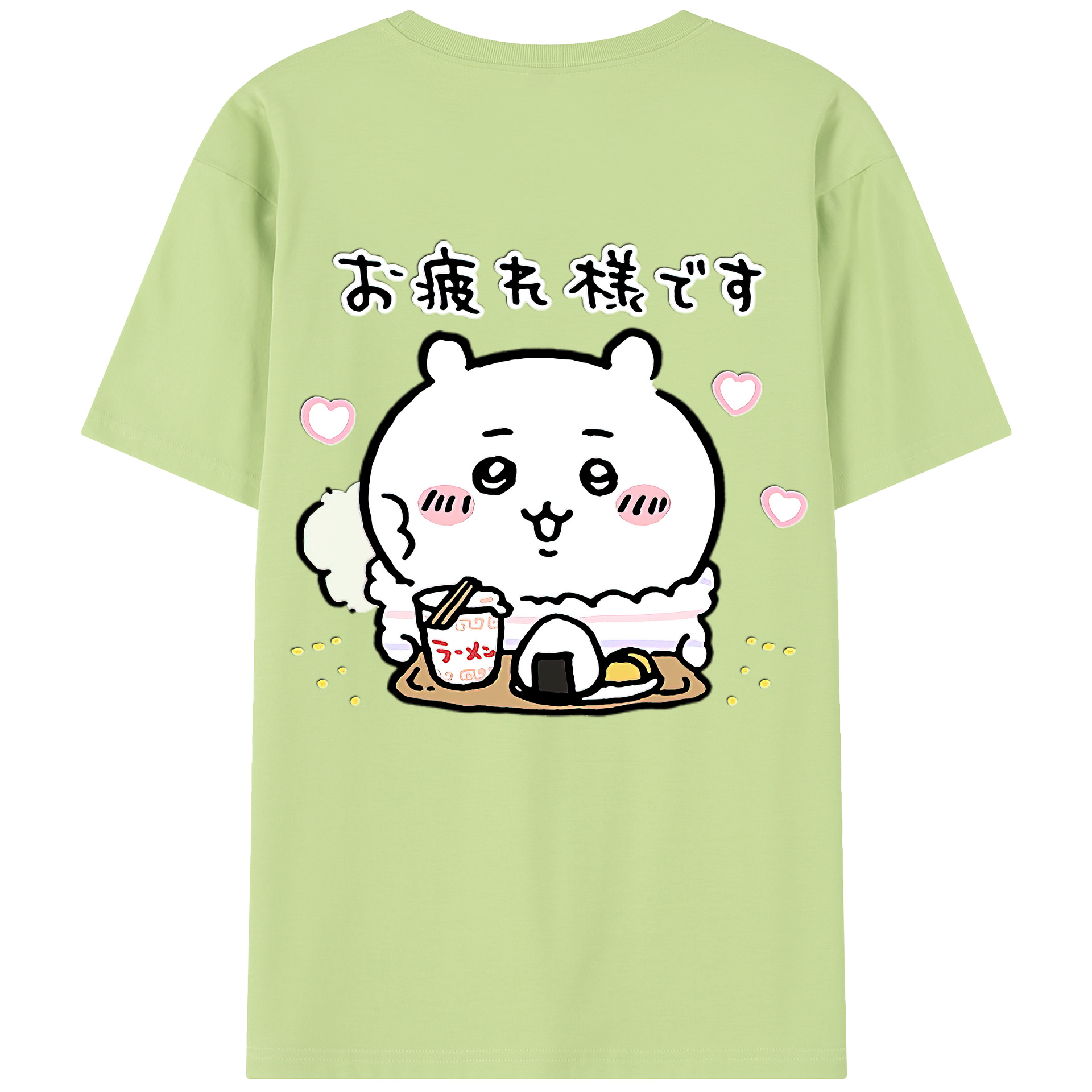 （画像用） ちいかわ ちいかわ Chii-kawa chiikawa 綿100％半袖Tシャツ（背面プリント）